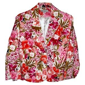 ANN TRINITY - Floral Blazer - Size M